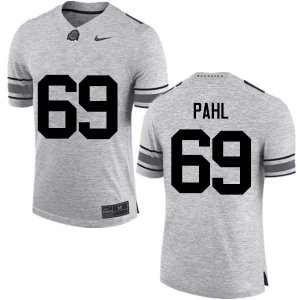 Men's Ohio State Buckeyes #69 Brandon Pahl Gray Nike NCAA College Football Jersey September NRM1244AD